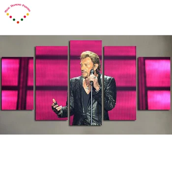 5D DIY square/round diamond painting cross stitch Rock star johnny hallyday picture mosaic kit diamond embroidery Wall stickers 
5D DIY square/round diamond painting cross stitch Rock star johnny hallyday picture mosaic kit diamond embroidery Wall stickers