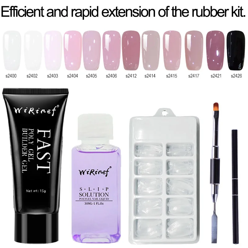 WiRinef 15ml Jelly Uv Fast Builder Gel Nail Varnish Poly Gel Set 4pcs A Kit Nail Art Nail Gel Polish Lacquer Nail Tools Kit
WiRinef 15ml Jelly Uv Fast Builder Gel Nail Varnish Poly Gel Set 4pcs A Kit Nail Art Nail Gel Polish Lacquer Nail Tools Kit