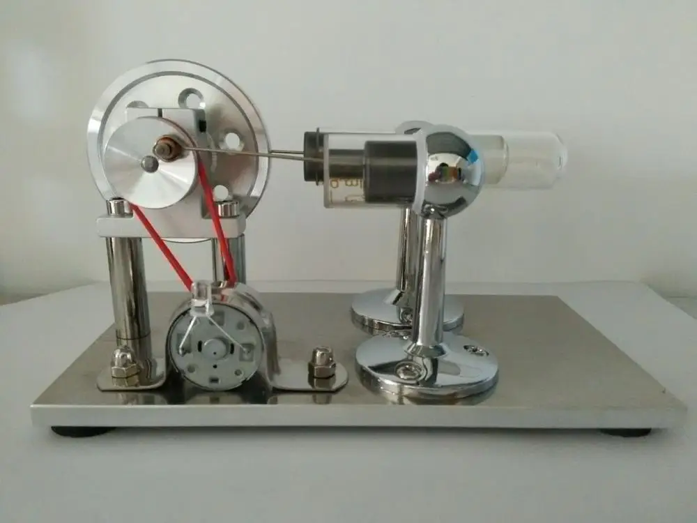 Hot Air Stirling Engine Motor Model Educational Toy Kits Electricity Generator Colorful LED Sc001
Hot Air Stirling Engine Motor Model Educational Toy Kits Electricity Generator Colorful LED Sc001