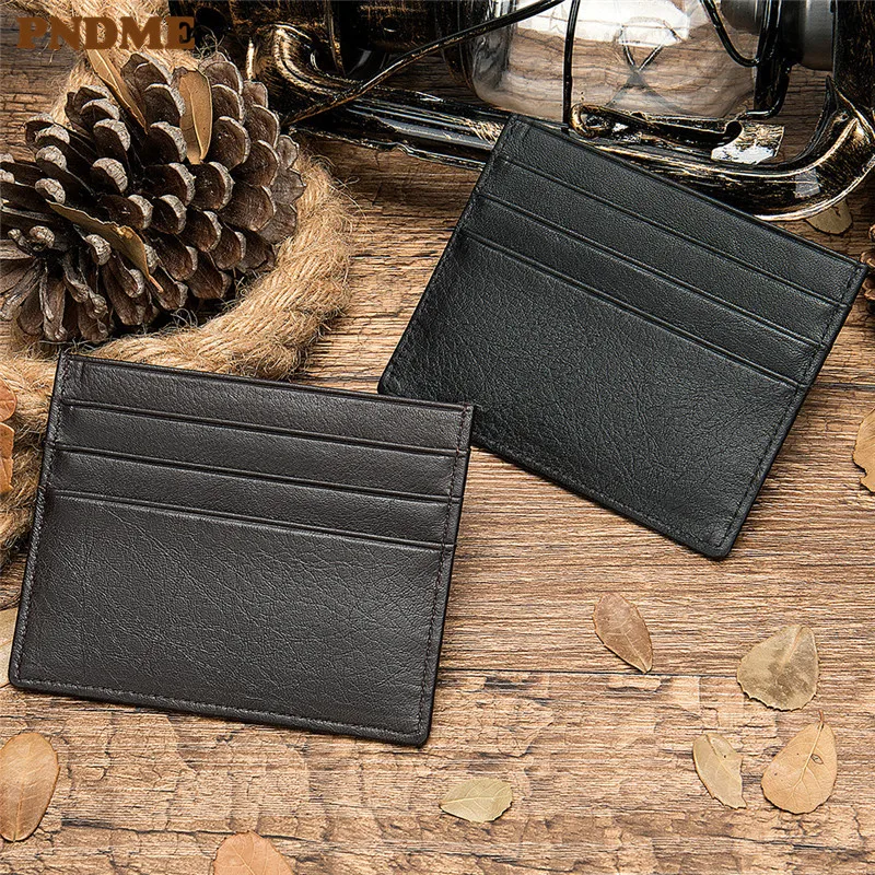 PNDME genuine leather unisex slim casual card pack purse leisure credit card holder card set dropshipping ID Holders
PNDME genuine leather unisex slim casual card pack purse leisure credit card holder card set dropshipping ID Holders