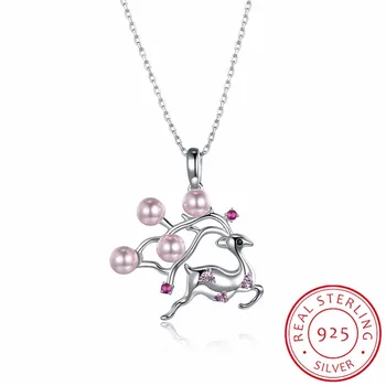 New Original Crystal From Swarovski Choker Pearl Deer Necklace 925 Sterling Silver Fine Jewelry For Women Party Accessories
New Original Crystal From Swarovski Choker Pearl Deer Necklace 925 Sterling Silver Fine Jewelry For Women Party Accessories