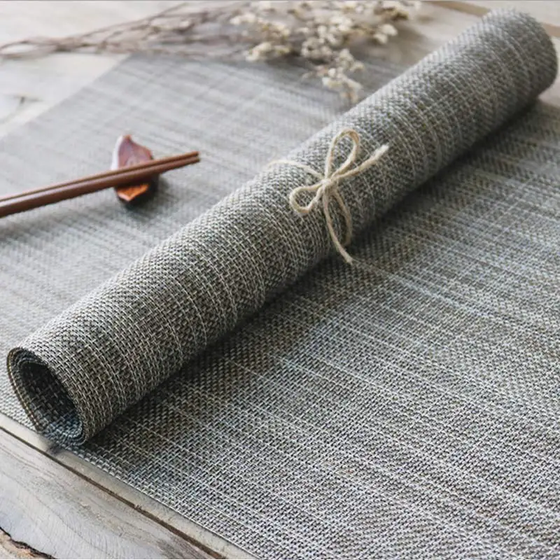 45*30CM Table Mat PVC Rectangular Non-Slip Heat Insulation Braided Placemat Kitchen Restaurant Bowl Plate Cup Pad LO88
45*30CM Table Mat PVC Rectangular Non-Slip Heat Insulation Braided Placemat Kitchen Restaurant Bowl Plate Cup Pad LO88