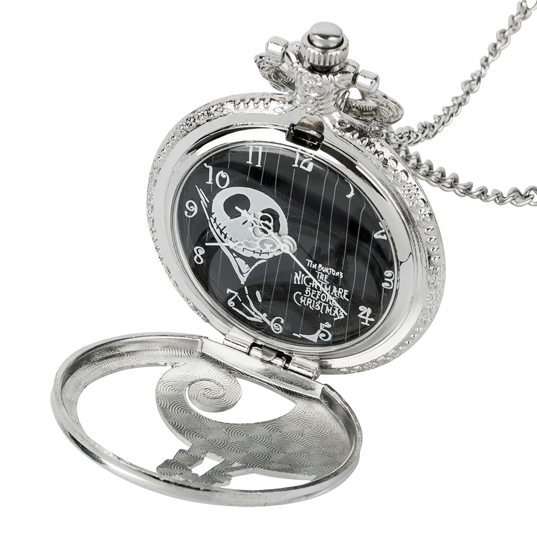 Quarzt Pocket Watch The Nightmare Before Christmas Jack Skellington Tim Burton Watches Fashion Black/Silver/Bronze Clock Gifts
Quarzt Pocket Watch The Nightmare Before Christmas Jack Skellington Tim Burton Watches Fashion Black/Silver/Bronze Clock Gifts