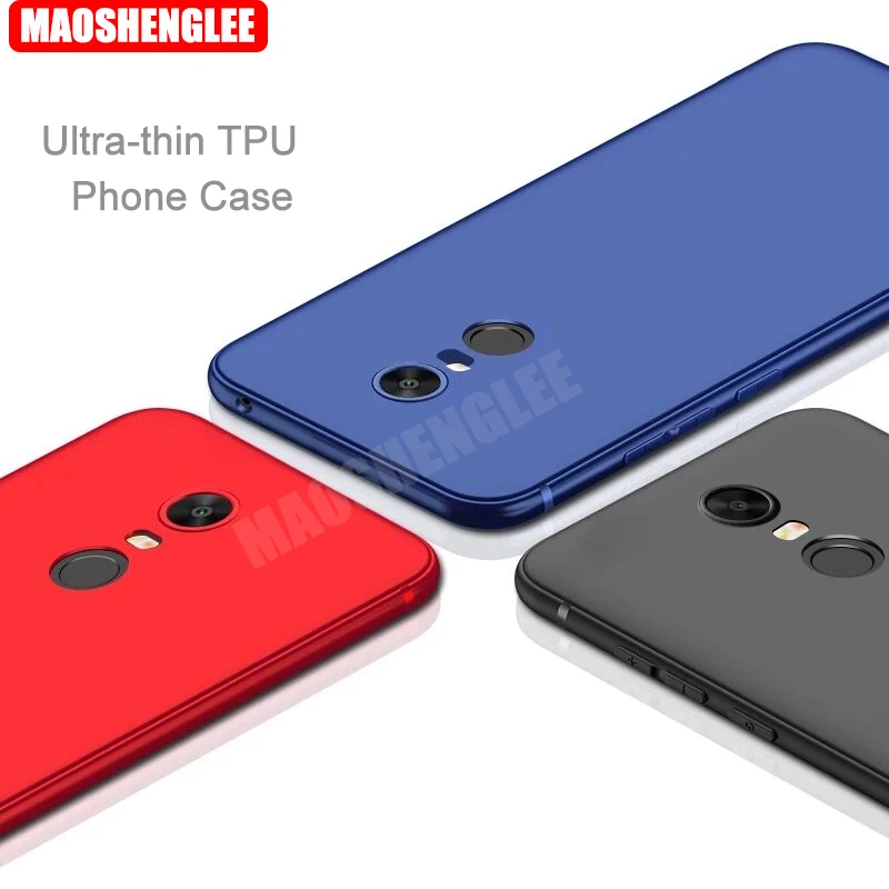 Ultra-thin TPU Case For Xiaomi Redmi 5 Plus TPU Soft Silicone Cases Back Cover For Xiaomi Redmi 5 Matte Comfortable Touch case