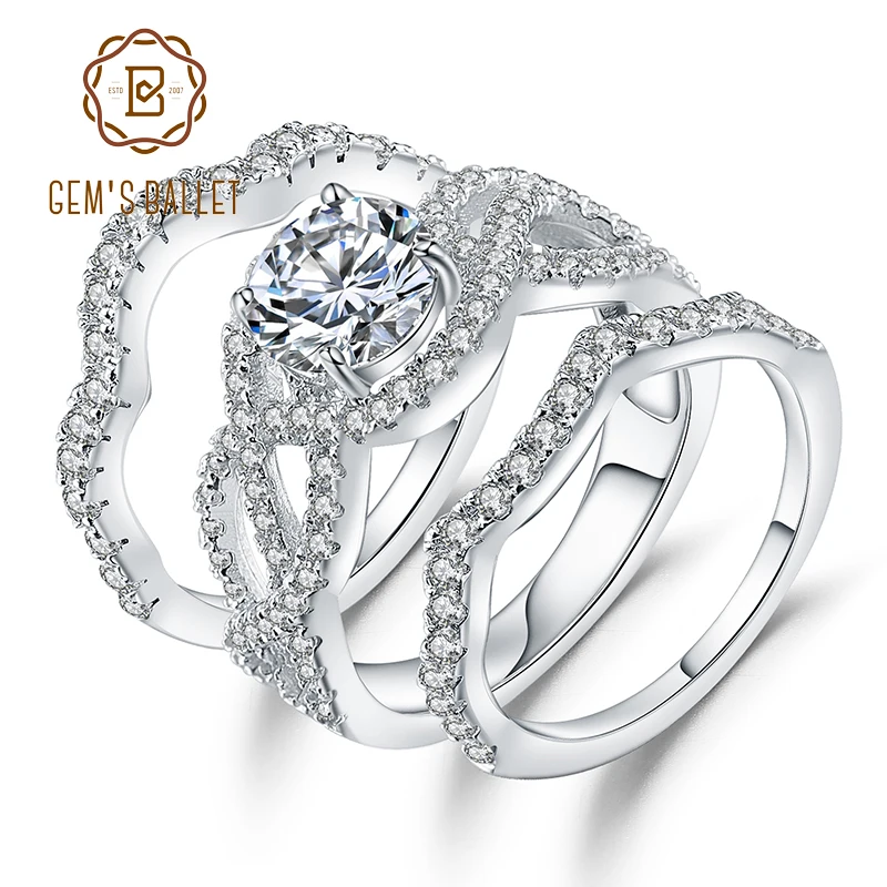 Gem's Ballet Vintage 3 Pcs Anniversary Wedding Band Engagement Ring Bridal Sets 925 Sterling Silver Ring For Women Fine Jewelry
Gem's Ballet Vintage 3 Pcs Anniversary Wedding Band Engagement Ring Bridal Sets 925 Sterling Silver Ring For Women Fine Jewelry