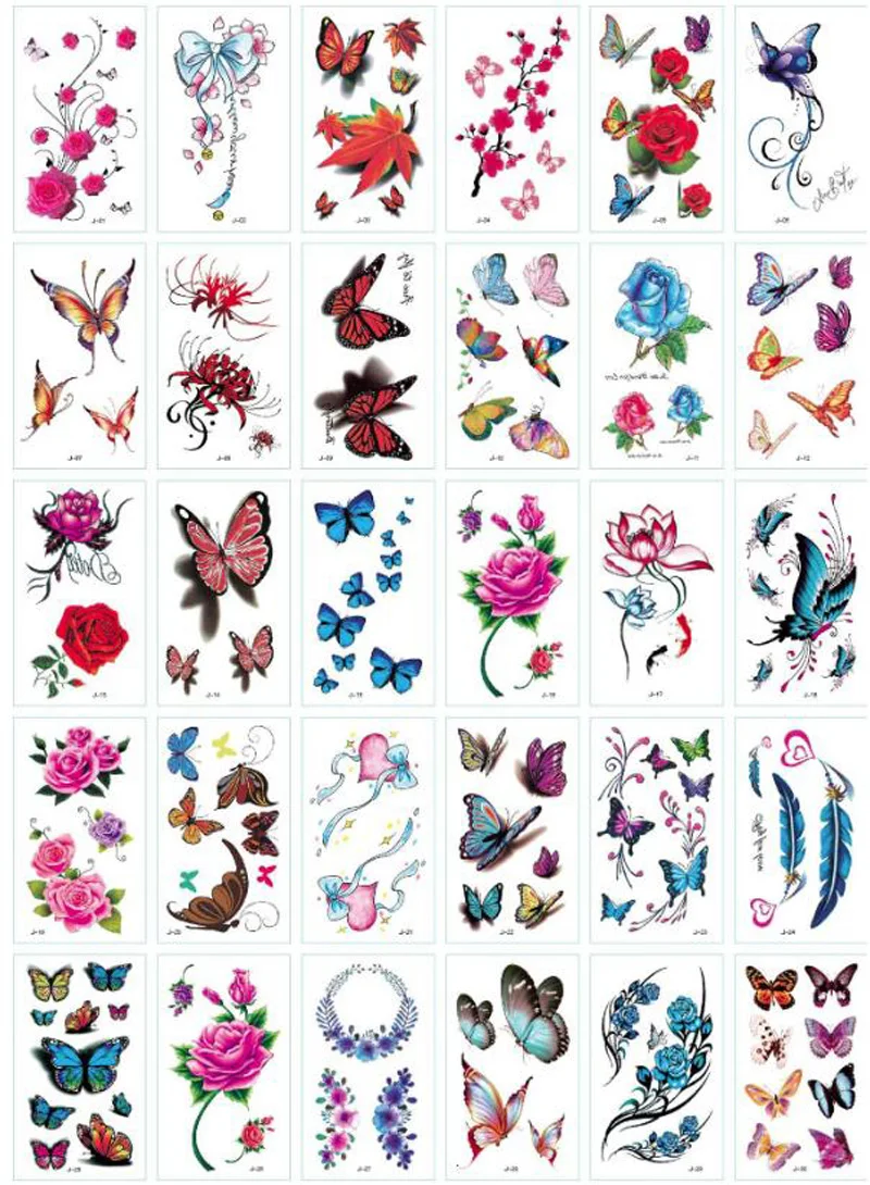 Generic 30 Sheet 3D Butterfly Temporary Tattoos Body Art Sticker Jumia Nigeria