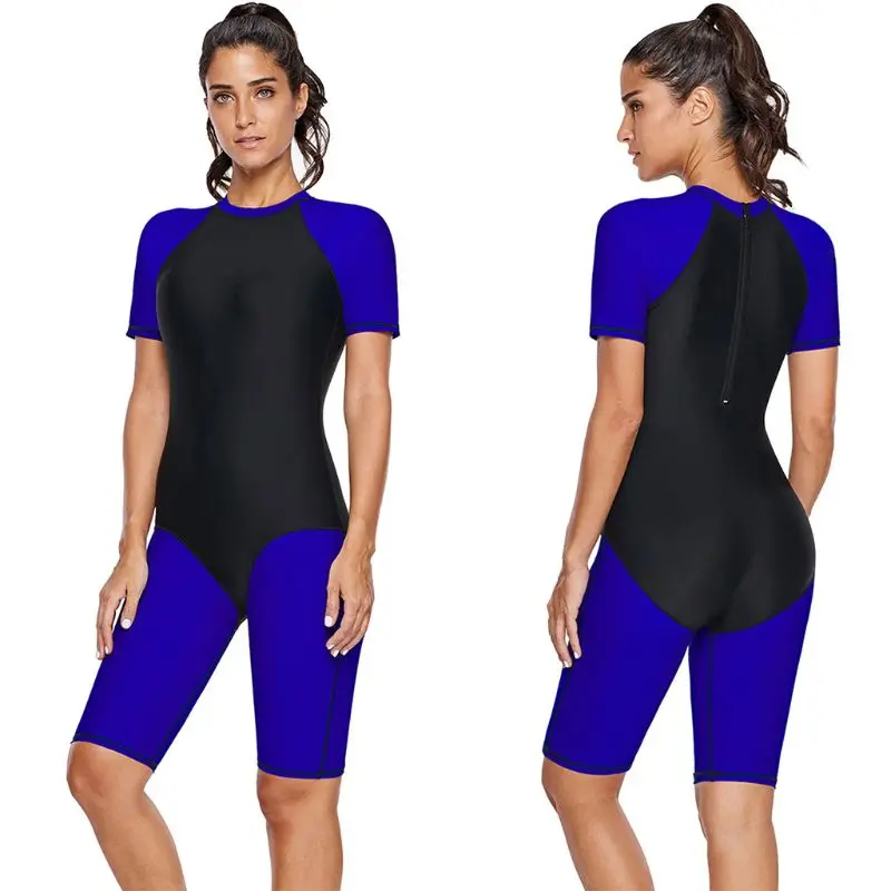 VSRRWL Womens Plus Size One Piece UV Rashguard Slimming Tankini Short Sleeve Round Neck Color Block Boyshorts Snorkeling Surfing
VSRRWL Womens Plus Size One Piece UV Rashguard Slimming Tankini Short Sleeve Round Neck Color Block Boyshorts Snorkeling Surfing