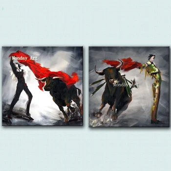 New Design Spanish bullfighting Oil Paintings Handmade Modern Landscape Paintings On Canvas bullfighter picture Home Decoration
New Design Spanish bullfighting Oil Paintings Handmade Modern Landscape Paintings On Canvas bullfighter picture Home Decoration