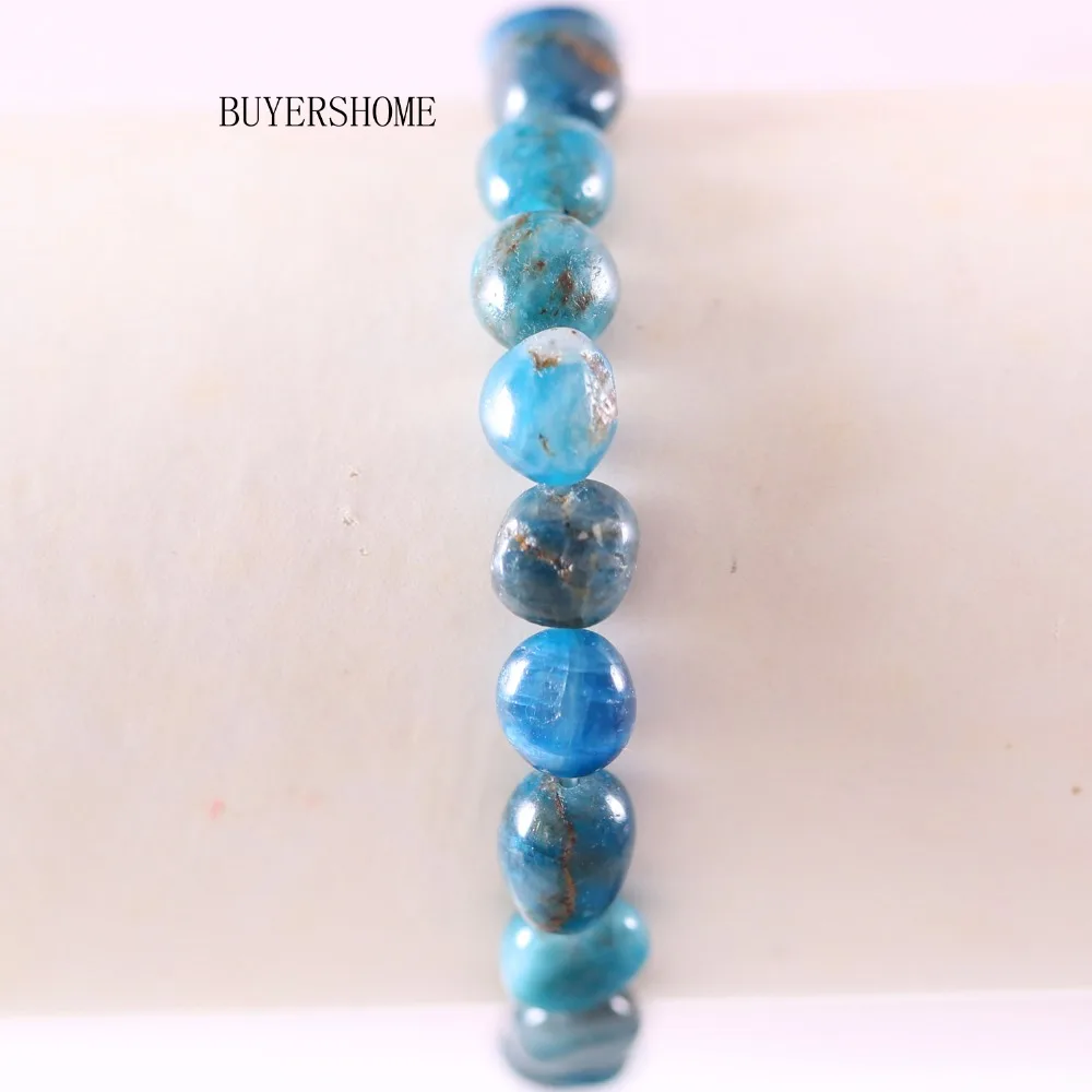 Free Shipping Hot Wrist Jewerlry For Women Natural Stone Beads Irregular Blue Apatite Bracelet 7.5" 1Pcs H1307
Free Shipping Hot Wrist Jewerlry For Women Natural Stone Beads Irregular Blue Apatite Bracelet 7.5" 1Pcs H1307