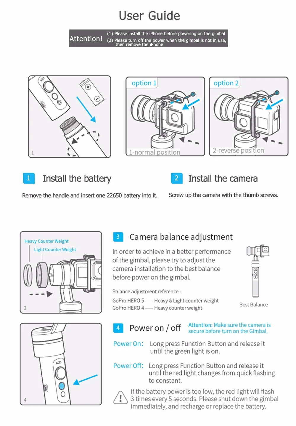 FeiyuTech Feiyu G5 Splash Proof waterproof 3-Axis Handheld Action Camera Gimbal For GoPro HERO 6 5 4 3 3+ Xiaomi yi 4k SJ AEE 18