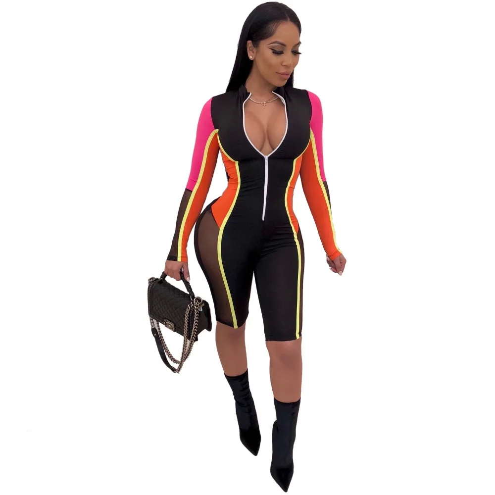 Summer New Sexy Clubwear Overalls For Women Jumpsuits Sexy Mesh Perspective Zipper Sportwear Jumpsuit Pants
Summer New Sexy Clubwear Overalls For Women Jumpsuits Sexy Mesh Perspective Zipper Sportwear Jumpsuit Pants