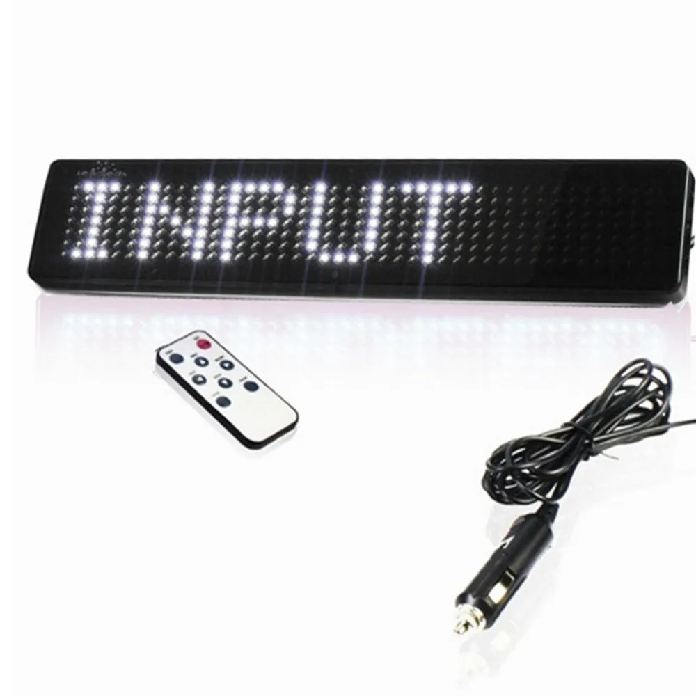 12v 7X41Pixel Scrolling Car LED Display English Remote Control LED Car Display Board LED Programmable Message Sign Diy kit
12v 7X41Pixel Scrolling Car LED Display English Remote Control LED Car Display Board LED Programmable Message Sign Diy kit