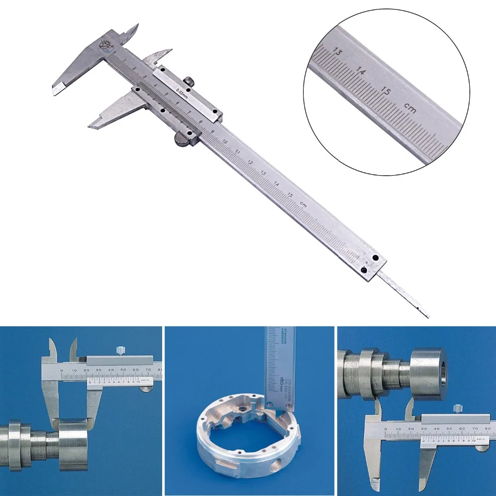 Mini Vernier Caliper,0-150 mm Digital Caliper Vernier Gauge Micrometer, Stainless Steel Measurement Gauging Jewelry Making Tools
Mini Vernier Caliper,0-150 mm Digital Caliper Vernier Gauge Micrometer, Stainless Steel Measurement Gauging Jewelry Making Tools