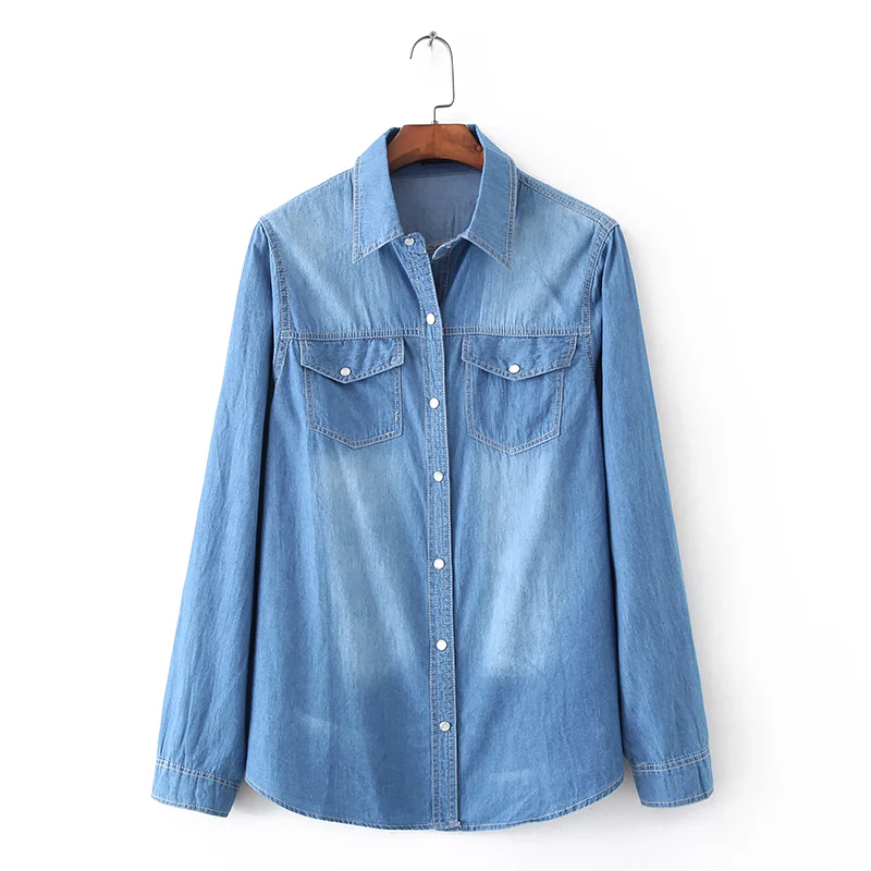 Oversized Plus Size Long Sleeve Cotton Blouses Women 2018 Shirt Spring Autumn Ladies Tops Denim Shirt
Oversized Plus Size Long Sleeve Cotton Blouses Women 2018 Shirt Spring Autumn Ladies Tops Denim Shirt