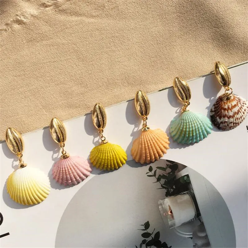 Summer Multicolor Charm Starfish Drop Earrings For Women Handmade Bikini Jewelry Trendy Natural Shell Earring 2019 Ocean Brincos
Summer Multicolor Charm Starfish Drop Earrings For Women Handmade Bikini Jewelry Trendy Natural Shell Earring 2019 Ocean Brincos