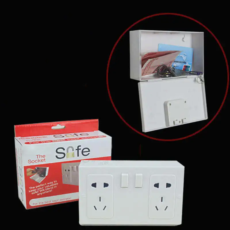 Creative Organizer Box Wall-mounted Simulation Socket Cash Money Jewellery Storage Rack Holder Mini Anti-theft Safe Deposit Case
Creative Organizer Box Wall-mounted Simulation Socket Cash Money Jewellery Storage Rack Holder Mini Anti-theft Safe Deposit Case