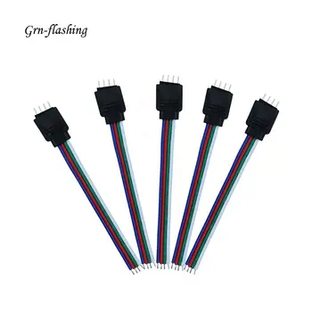 5pcs 4pin RGB LED strip lights power cable Connector DC Male Female plug 10mm DC connector for 3528 5050 2835 LED Strip lights 
5pcs 4pin RGB LED strip lights power cable Connector DC Male Female plug 10mm DC connector for 3528 5050 2835 LED Strip lights