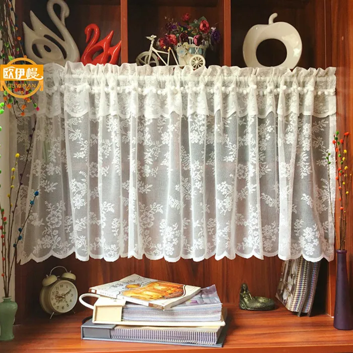 Customized White Half Curtain Pastoral Short Coffee Curtain for Kitchen American Nordic Small Cabinet Curtain with Pompom Balls
Customized White Half Curtain Pastoral Short Coffee Curtain for Kitchen American Nordic Small Cabinet Curtain with Pompom Balls