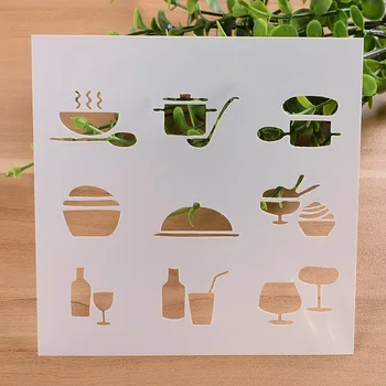 13cm 5.1" Kithenware Cook DIY Layering Stencils Wall Painting Scrapbook Coloring Embossing Album Decorative Paper Card Template
13cm 5.1" Kithenware Cook DIY Layering Stencils Wall Painting Scrapbook Coloring Embossing Album Decorative Paper Card Template
