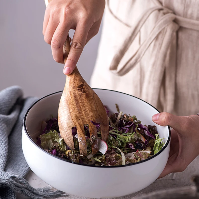 2Pcs Wooden Spoon Fork Dinnerware Set Large Wood Kitchen Spoon Big Salad Fork Serving Spoon Set Wooden Utensils Cooking Tools
2Pcs Wooden Spoon Fork Dinnerware Set Large Wood Kitchen Spoon Big Salad Fork Serving Spoon Set Wooden Utensils Cooking Tools