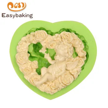 DIY Flowers Love Heart Shaped Silicone Mold Angel Baby Fairy Cake Decoration Molds Candy Chocolate Mould Kitchen Baking Tool
DIY Flowers Love Heart Shaped Silicone Mold Angel Baby Fairy Cake Decoration Molds Candy Chocolate Mould Kitchen Baking Tool