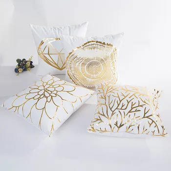 Christmas Cushion Cover Gold Foil Printing Decorative Pillow Case Eco-Friendly Gold Sofa Seat Case Car Soft Pillowcase #10
Christmas Cushion Cover Gold Foil Printing Decorative Pillow Case Eco-Friendly Gold Sofa Seat Case Car Soft Pillowcase #10