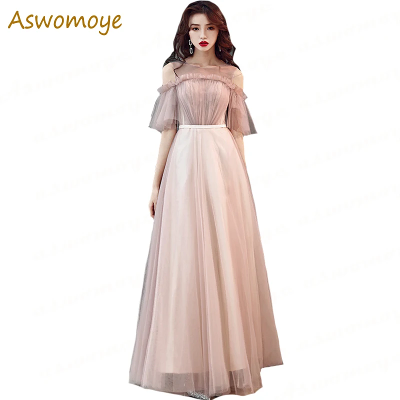 Pink Evening Dress 2019 New Elegant Banquet Prom Party Dresses Illusion O-neck a Line with Ruffles Short Sleeve Haute Couture
Pink Evening Dress 2019 New Elegant Banquet Prom Party Dresses Illusion O-neck a Line with Ruffles Short Sleeve Haute Couture