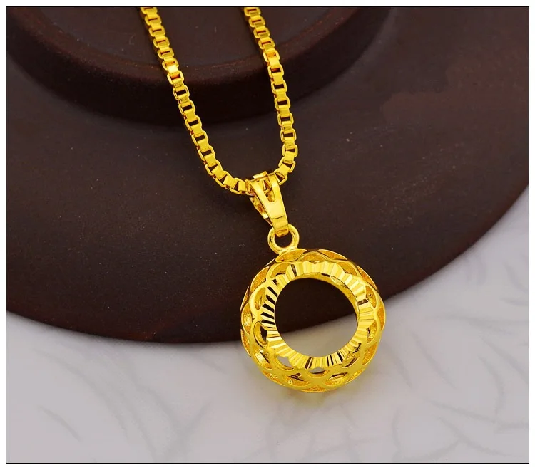 Vintage Hollow Ring Gold Pendant Fashion Bride Engagement Wedding 14K Gold Round Necklace Fine Colgantes De Amethyst Jewelry
Vintage Hollow Ring Gold Pendant Fashion Bride Engagement Wedding 14K Gold Round Necklace Fine Colgantes De Amethyst Jewelry
