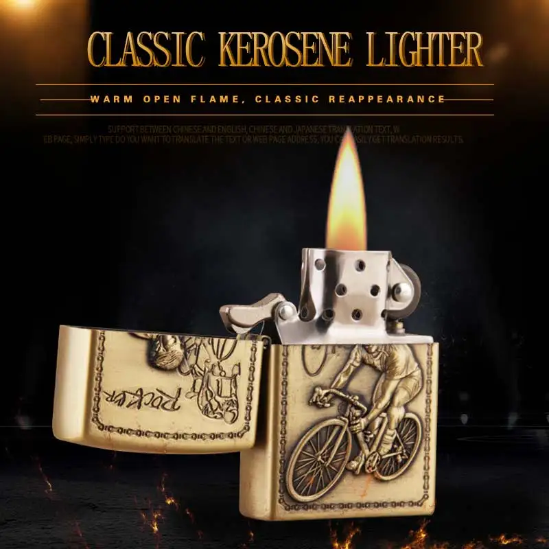 6229C-A Metal vintage kerosene oil lighter with bronze relief rocker the player open flame classic customized wholesale lighter
6229C-A Metal vintage kerosene oil lighter with bronze relief rocker the player open flame classic customized wholesale lighter
