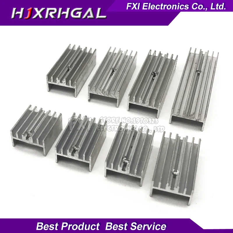 10Pcs 15*10*16/20/22/25/30/35/40/50 Transistor Aluminum Heatsink Radiator With hjxrhgal For Transistors TO-220 TO220 white
10Pcs 15*10*16/20/22/25/30/35/40/50 Transistor Aluminum Heatsink Radiator With hjxrhgal For Transistors TO-220 TO220 white