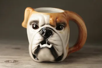 Free shipping ceramic Milk Mug 3D Animal Mug Bull Dog Ceramic Cup Cartoon Coffee Cup 3D stereoscopic Kobold Mug for christmas
Free shipping ceramic Milk Mug 3D Animal Mug Bull Dog Ceramic Cup Cartoon Coffee Cup 3D stereoscopic Kobold Mug for christmas