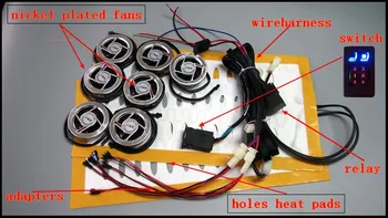 DHL free,10 sets/lot, 7 fans/set,car seat heater&ventilation kits with square switch, car seat heater&cooler kits in one
DHL free,10 sets/lot, 7 fans/set,car seat heater&ventilation kits with square switch, car seat heater&cooler kits in one