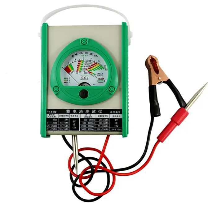 FY-54 battery capacity meter, car / electric vehicles battery tester, battery tester, 2V / 6V / 12V.
FY-54 battery capacity meter, car / electric vehicles battery tester, battery tester, 2V / 6V / 12V.