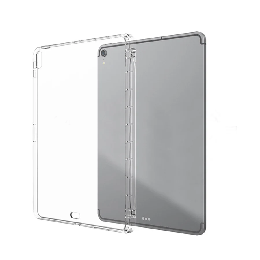 For iPad Pro 11 2018 Case with Pencil Holder Soft TPU Silicone Case Transparent Back Cover Protect Case for iPad Pro 11 inch
For iPad Pro 11 2018 Case with Pencil Holder Soft TPU Silicone Case Transparent Back Cover Protect Case for iPad Pro 11 inch