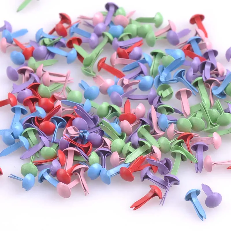 300PCs Mixed Pastel Round Brads Scrapbooking Embellishment Fastener Brads Metal Crafts For shoes Decoration 5X10mm CP0361
300PCs Mixed Pastel Round Brads Scrapbooking Embellishment Fastener Brads Metal Crafts For shoes Decoration 5X10mm CP0361