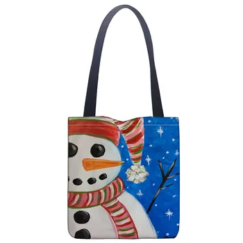 Custom snowman paint printing shoulder bag canvas tote bag shopping travel book handbag custom logo
Custom snowman paint printing shoulder bag canvas tote bag shopping travel book handbag custom logo