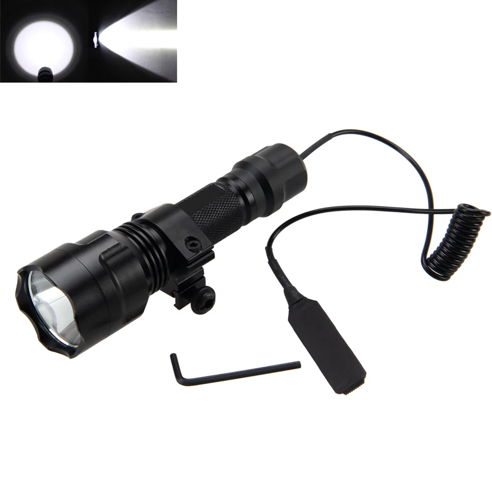 Waterproof 2500lm XML T6 LED Tactical Flashlight Lamp Torch Shotgun/Rifle Mount Hunting Light+Pressure Switch+Mount
Waterproof 2500lm XML T6 LED Tactical Flashlight Lamp Torch Shotgun/Rifle Mount Hunting Light+Pressure Switch+Mount