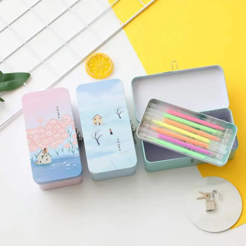 Creative Double Layer Tinplate Box With Storage Box Lockable Small Storage Box For Desktop Cosmetic Sundries Iron Box with Lock
Creative Double Layer Tinplate Box With Storage Box Lockable Small Storage Box For Desktop Cosmetic Sundries Iron Box with Lock