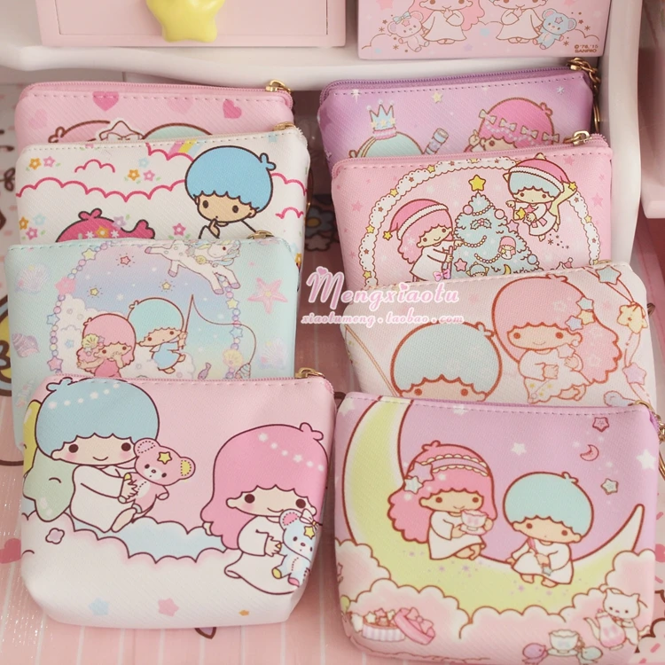 New Cute Cartoon Figures Little twin star Comestic bag PU leather purse for kids girls gifts
New Cute Cartoon Figures Little twin star Comestic bag PU leather purse for kids girls gifts