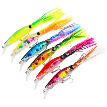 6PCS Fishing Plastic Shrimp beard lure Lures Squid bait hook Crankbaits 14cm/40g Free shipping
6PCS Fishing Plastic Shrimp beard lure Lures Squid bait hook Crankbaits 14cm/40g Free shipping