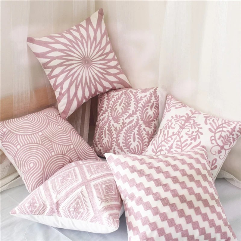 EHOMEBUY New Arrival Cushion Geometric Square Pillows Pink Home Hotel Sofa Chair Decoration Cushion Washable Modern Simple 45*45
EHOMEBUY New Arrival Cushion Geometric Square Pillows Pink Home Hotel Sofa Chair Decoration Cushion Washable Modern Simple 45*45
