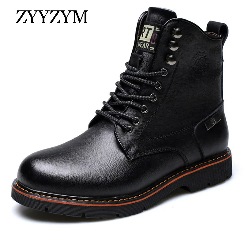 ZYYZYM Men Motorcycle Boots Winter Lace Up Style Cow Leather Ankle Snow Keep Warm Men Military Boots High Quality
ZYYZYM Men Motorcycle Boots Winter Lace Up Style Cow Leather Ankle Snow Keep Warm Men Military Boots High Quality