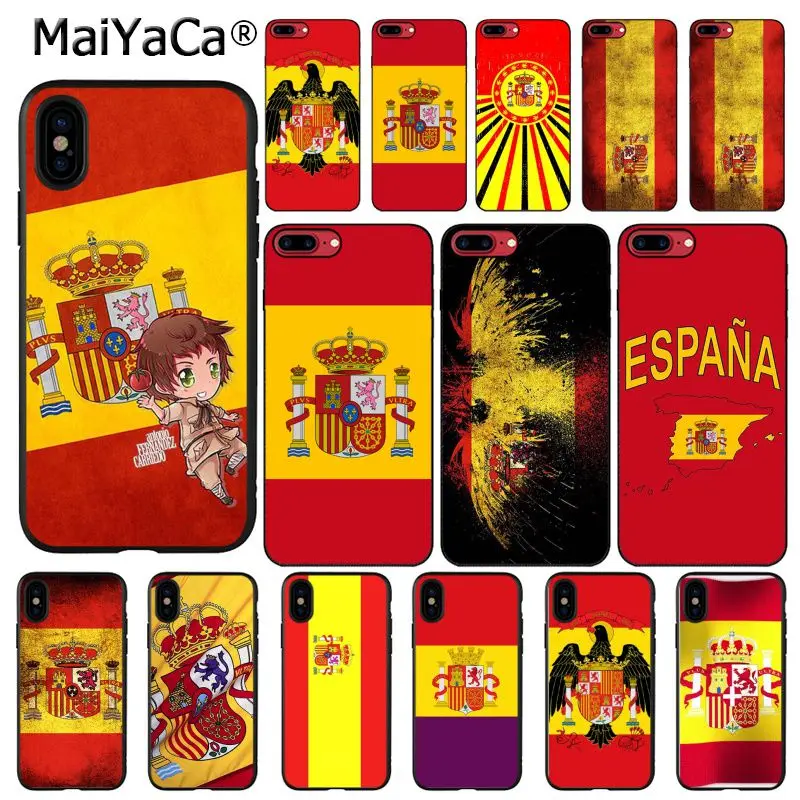 Чехол с испанским флагом для телефона iphone 11 12 Pro 11Pro Max 6S 6plus 7 7plus 8 8Plus X Xs MAX 5 5S XR |