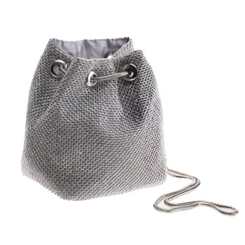 Rhinestone Bucket Bag Evening Party Fashion Banquet Women Chain Shoulder Bags Storage Crystal Ladies Totes Bags
Rhinestone Bucket Bag Evening Party Fashion Banquet Women Chain Shoulder Bags Storage Crystal Ladies Totes Bags