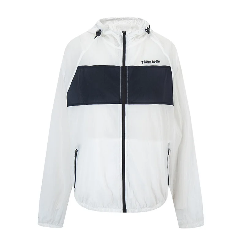 2019 Summer Thin Style Sportswear Zipper Hooded Running Jacket Loose Breathable Sunscreen Skin Women Sports Windbreaker Coat
2019 Summer Thin Style Sportswear Zipper Hooded Running Jacket Loose Breathable Sunscreen Skin Women Sports Windbreaker Coat