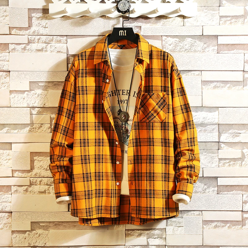 New 2019 Men's Long Sleeve Shirt Fashion Classic Plaid Loose Casual Shirt Personality Trend Men's Loose Shirt Jacket S-3XL
New 2019 Men's Long Sleeve Shirt Fashion Classic Plaid Loose Casual Shirt Personality Trend Men's Loose Shirt Jacket S-3XL
