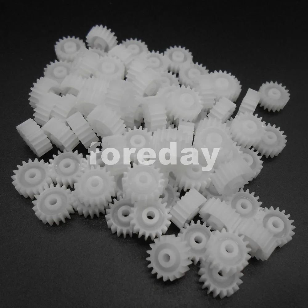 100 шт. 182A Новый DIY 18T 4.7X10H: D пластиковая Шестерня Spur 0 5 Модуль T = 18 Диафрагма: 2 мм