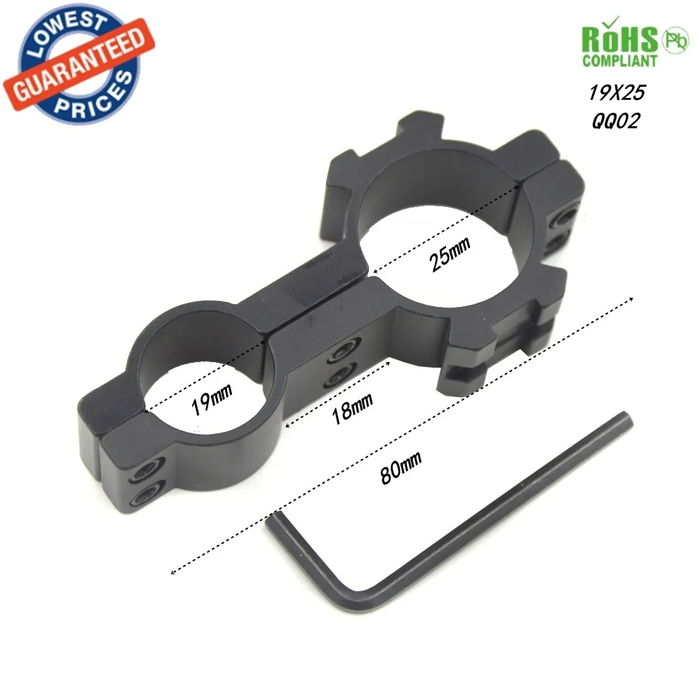AloneFire Scope Mount 19x25mm Dual Hole Laser Flashlight Scope Ring Mount hunting mount 1PC
AloneFire Scope Mount 19x25mm Dual Hole Laser Flashlight Scope Ring Mount hunting mount 1PC
