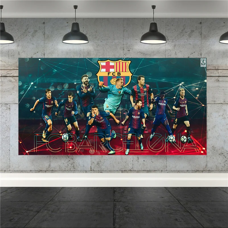 Canvas Painting Messi Suarez Ivan rakitic Poster Nordic Sport Football Wall Pictures for Living Room Home Decoration Maison
Canvas Painting Messi Suarez Ivan rakitic Poster Nordic Sport Football Wall Pictures for Living Room Home Decoration Maison