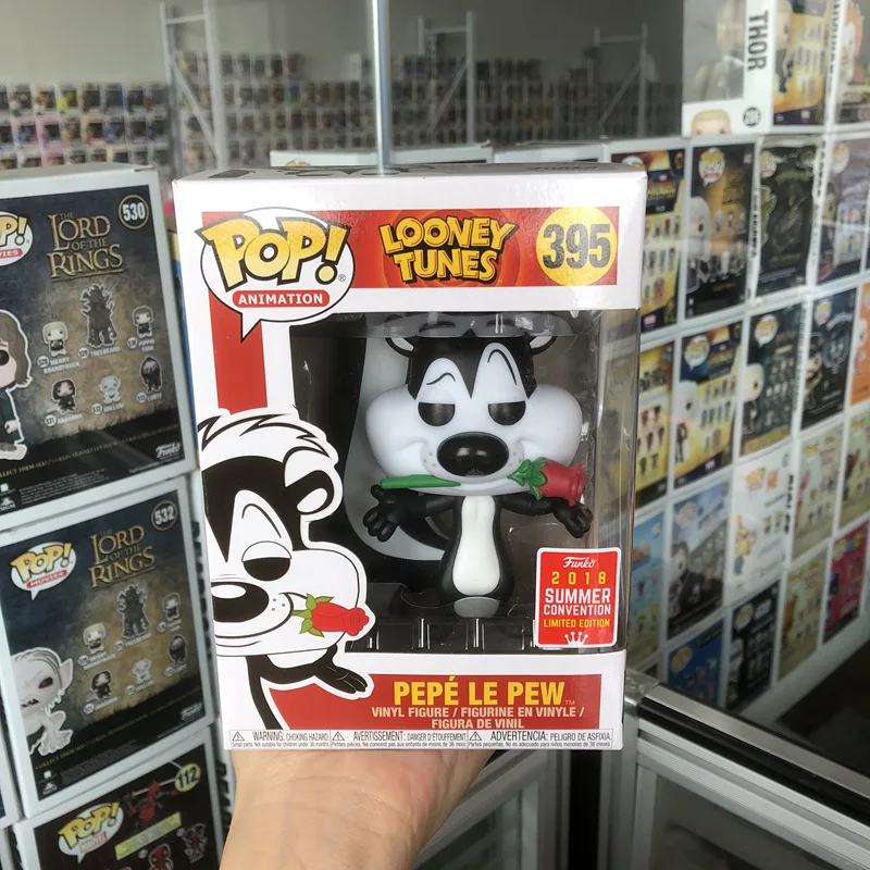 

2018 SDCC Exclusive Funko pop Official Looney Tunes - Pepe Le Pew Vinyl Action Figure Collectible Model Toy with Original Box